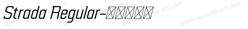 Strada Regular字体转换